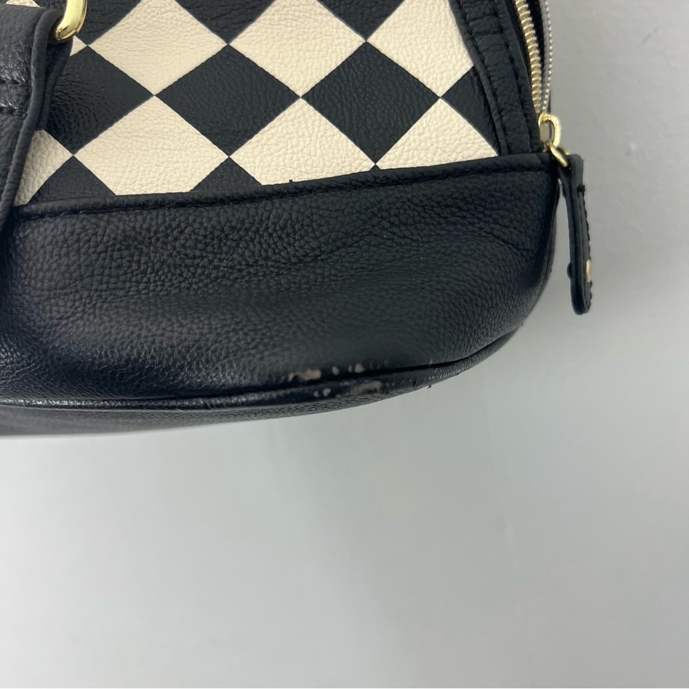 Betsey Johnson Checkered Black and White Handbag - Picture 6 of 13